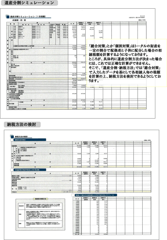 相続税計算ソフト_遺産分割･納税検討